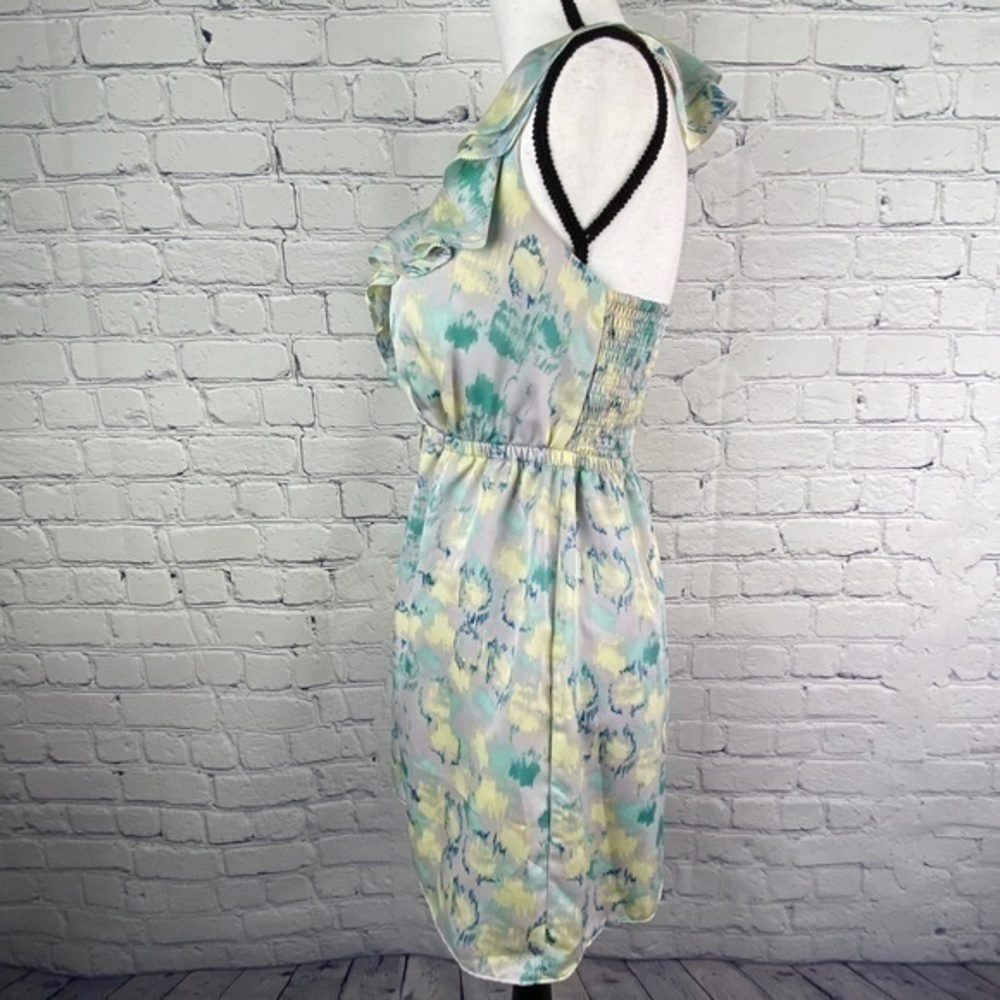 I Heart Ronson Dress Ruffle Halter Print Mini Dress - Picture 11 of 15